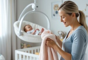 Read more about the article Sådan vælger du det bedste babyhåndklæde til brug med slyngevugge med motor